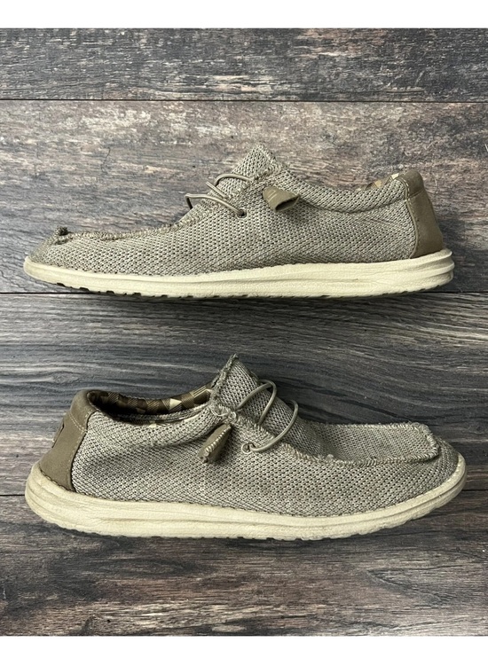 Hey Dude Other - Hey Dude Wally Sox Men’s Size 11 Beige Slip On Shoes